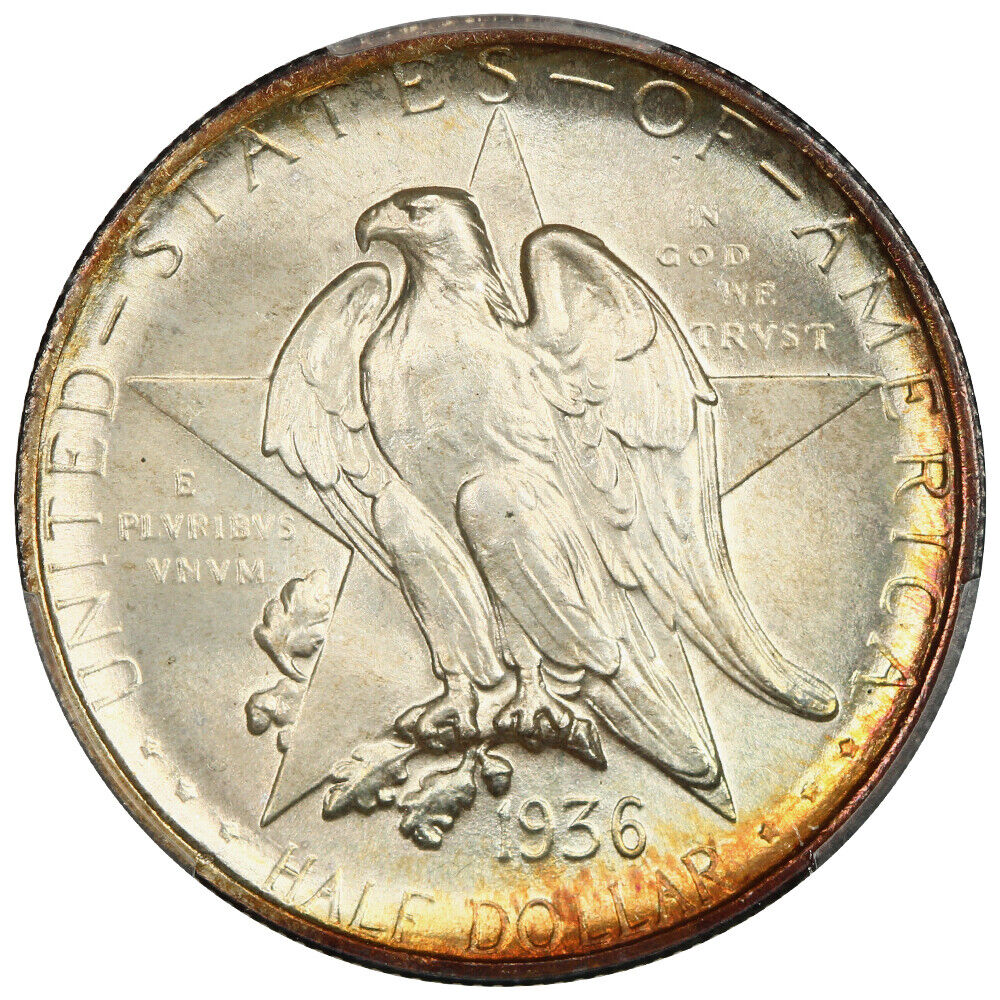 1936 50C Texas PCGS MS68