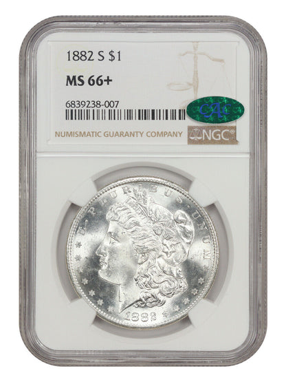 1882-S $1 NGC/CAC MS66+ - Morgan Dollar