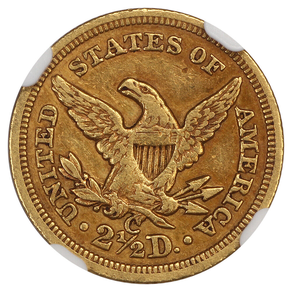 1852-C $2.50 NGC AU55 - Liberty Head $2.5