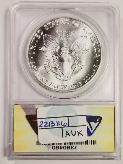 1987 S Silver Eagle ANACS MS-70 - Struck at San Fran Mint