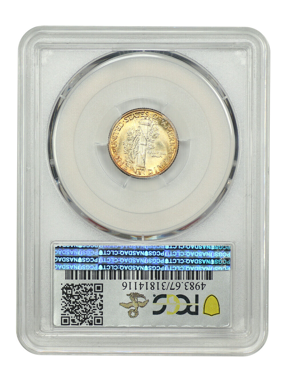 1931 10C PCGS MS67FB ex: D.L. Hansen