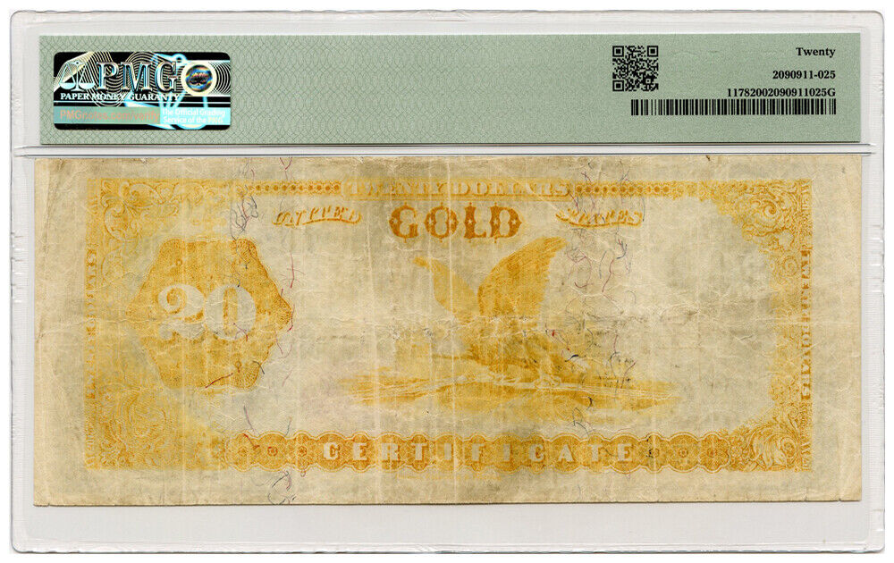 FR. 1178 1882 $20 Gold Certificate PMG Very Fine 20 - Other