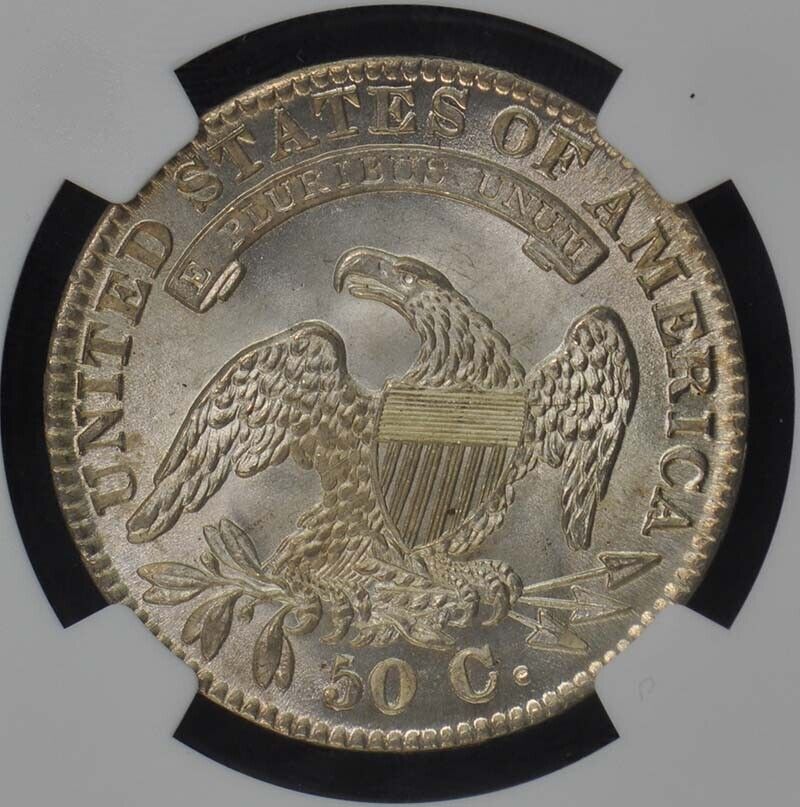 1832 Capped Bust, Lettered Edge 50C NGC MS66