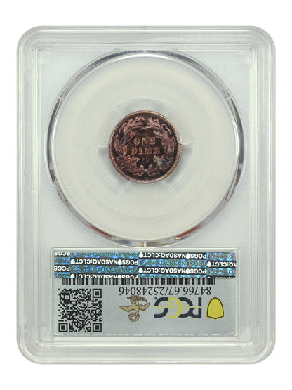 1873 10C PCGS PR67CAM (No Arrows, Closed 3) ex: D.L. Hansen