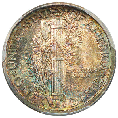 1917-D 10C PCGS MS66 ex: D.L. Hansen