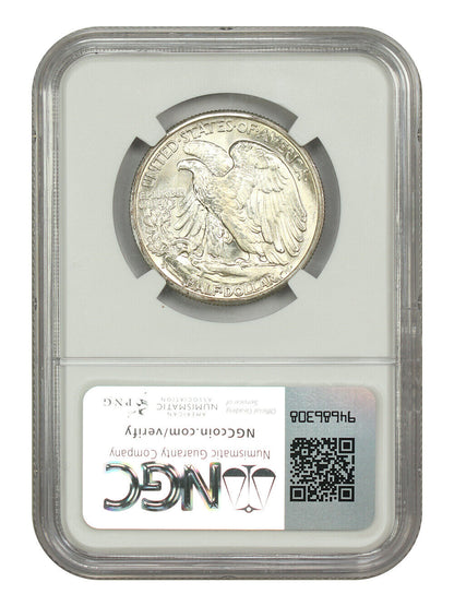 1943-D 50C NGC MS67 - Walking Liberty Half Dollar