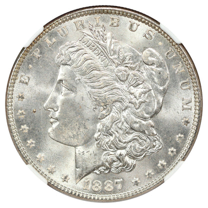 1887 $1 NGC MS67 - Morgan Dollar