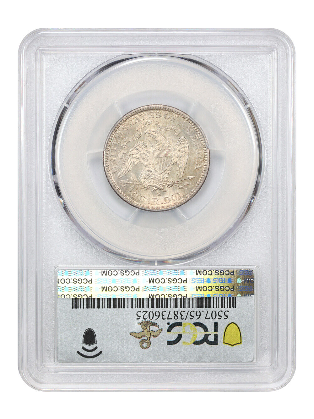 1877-S/S 25C PCGS MS65 (S/Horiz. S) ex: D.L. Hansen