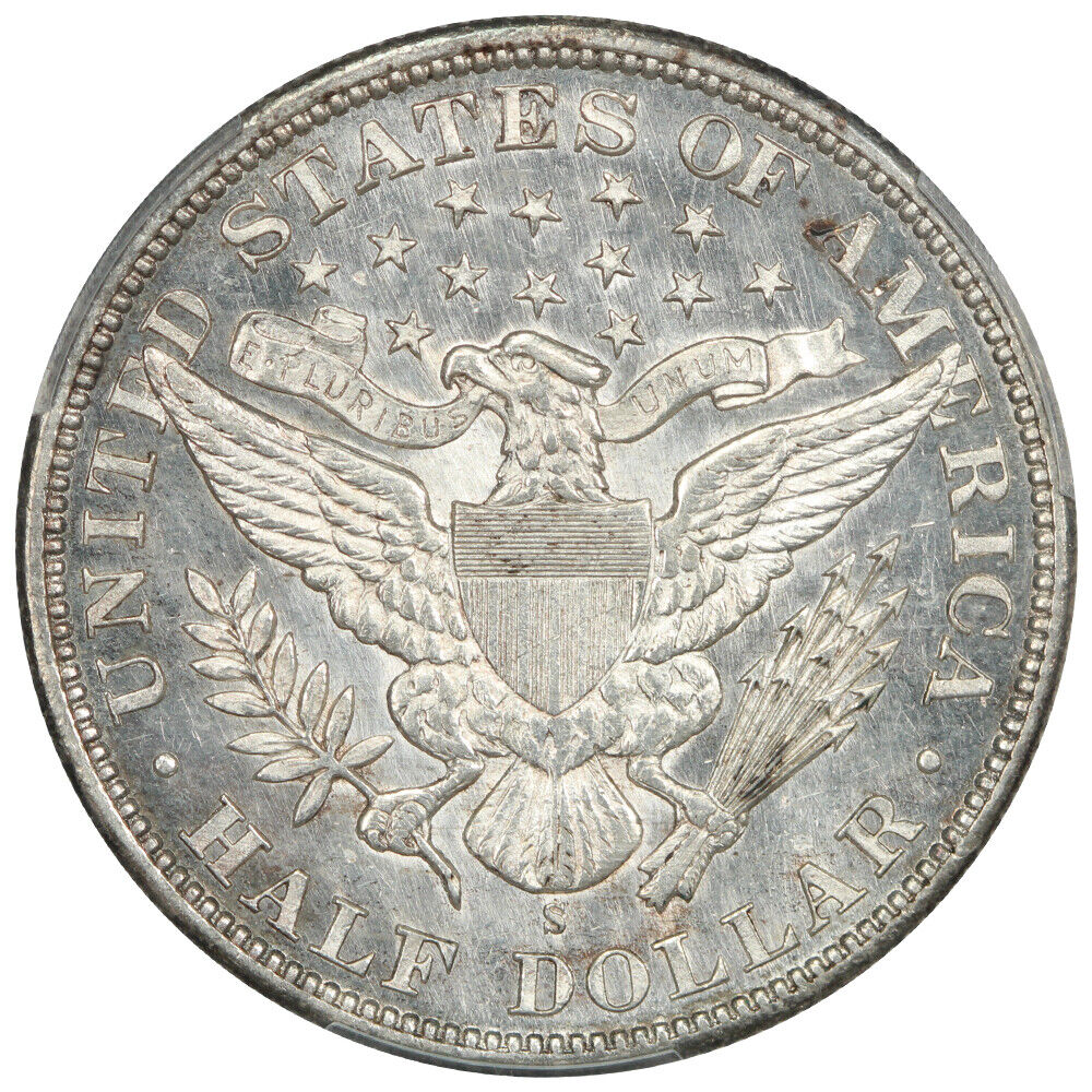 1894-S 50C PCGS MS62PL - Barber Half Dollar