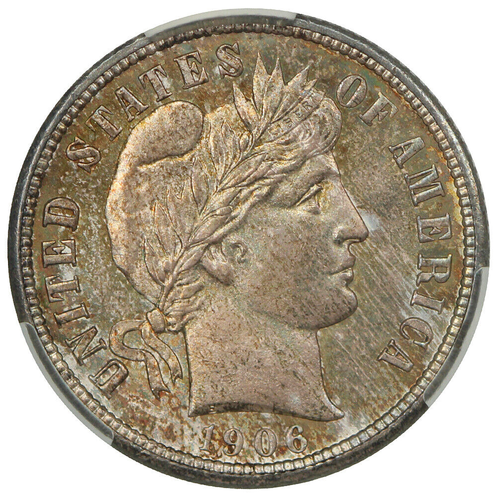 1906-S 10C CACG MS66+ ex: D.L. Hansen - Barber Dime