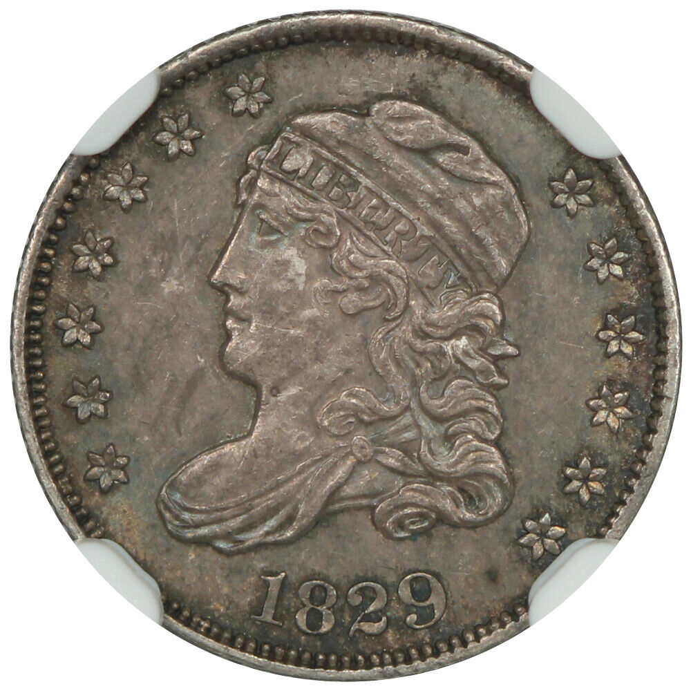 1829 H10C NGC MS63 - Capped Bust Half Dime