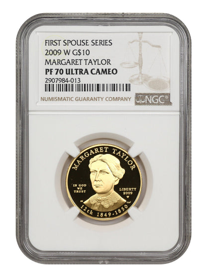 2009-W $10 Margaret Taylor NGC PR70DCAM