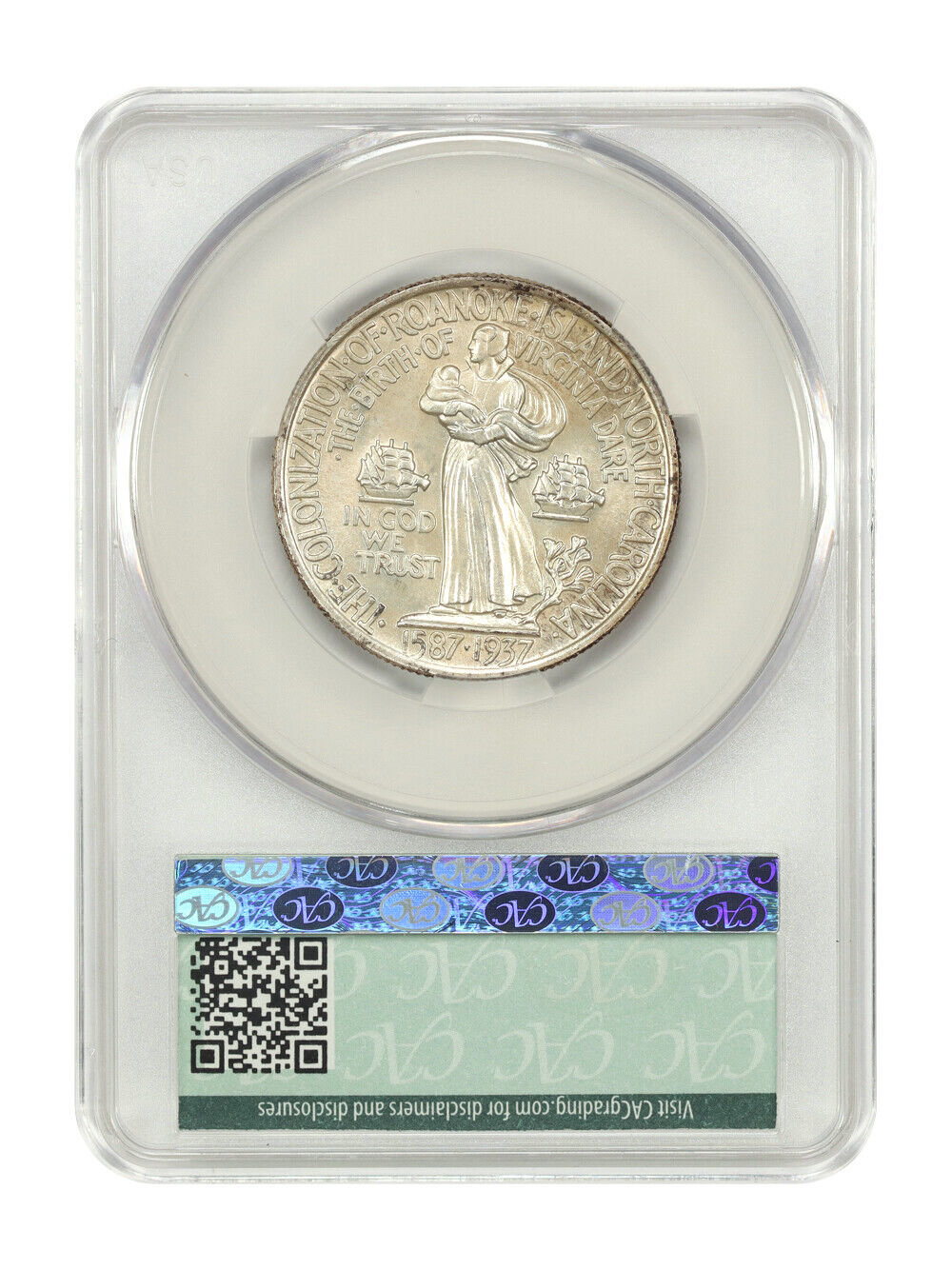 1937 50C Roanoke CACG MS67+ - Classic Silver Commemorative - Popular Commem