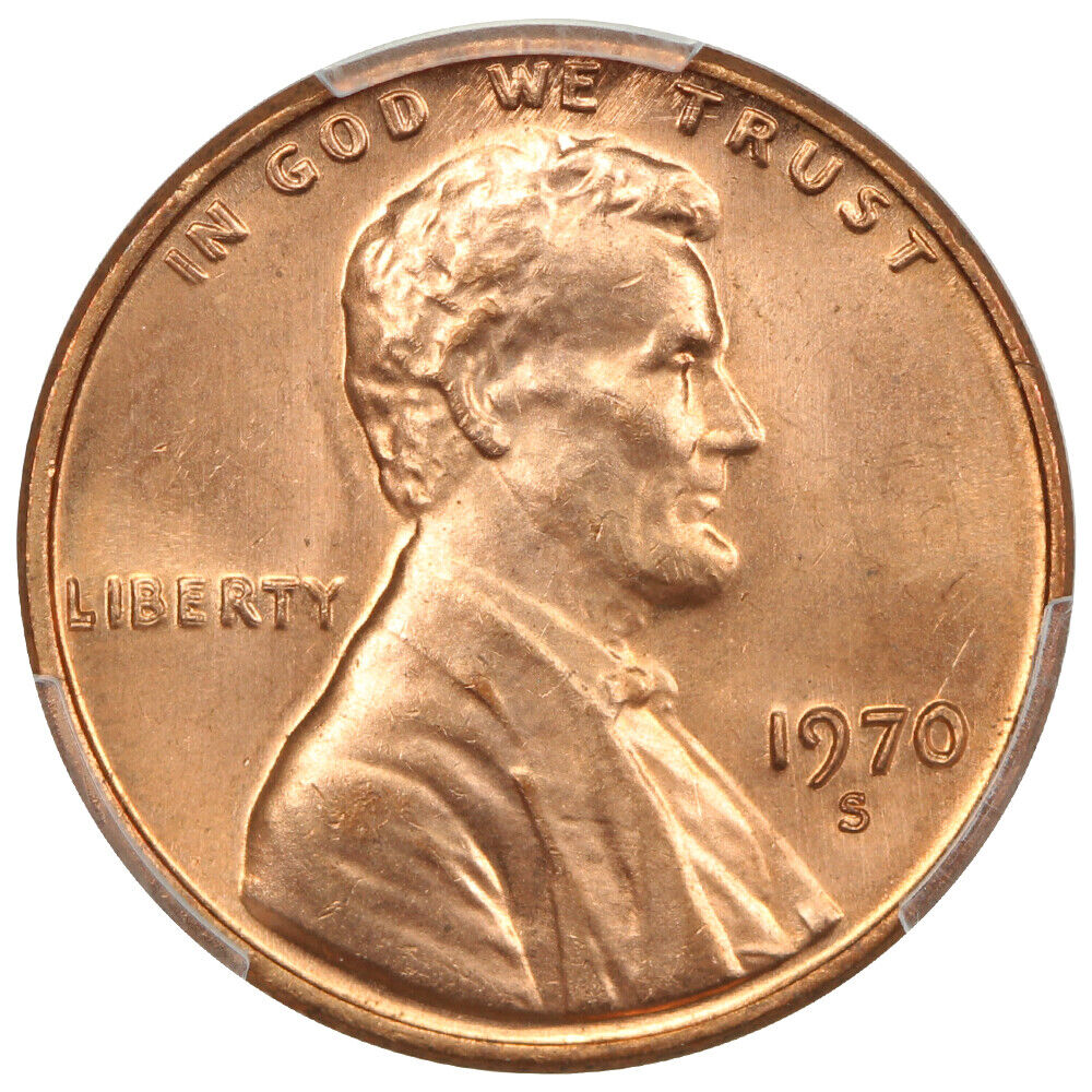 1970-S 1C CACG MS65RD (Large Date, DDO, FS-101) - Lincoln Cent (Modern)