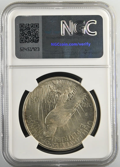 1921 P Peace Dollar NGC MS-63 CAC HIGH RELIEF