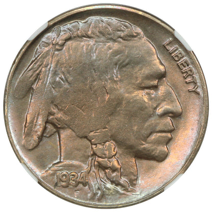 1934-D 5C NGC MS64 - Buffalo Nickel