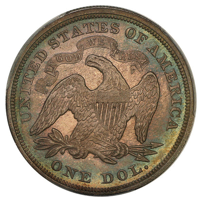 1871 $1 PCGS MS65 ex: D.L. Hansen