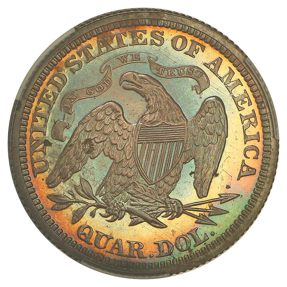 1871 25C CACG PR65 ex: D.L. Hansen - Liberty Seated Quarter