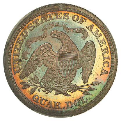 1871 25C CACG PR65 ex: D.L. Hansen - Liberty Seated Quarter