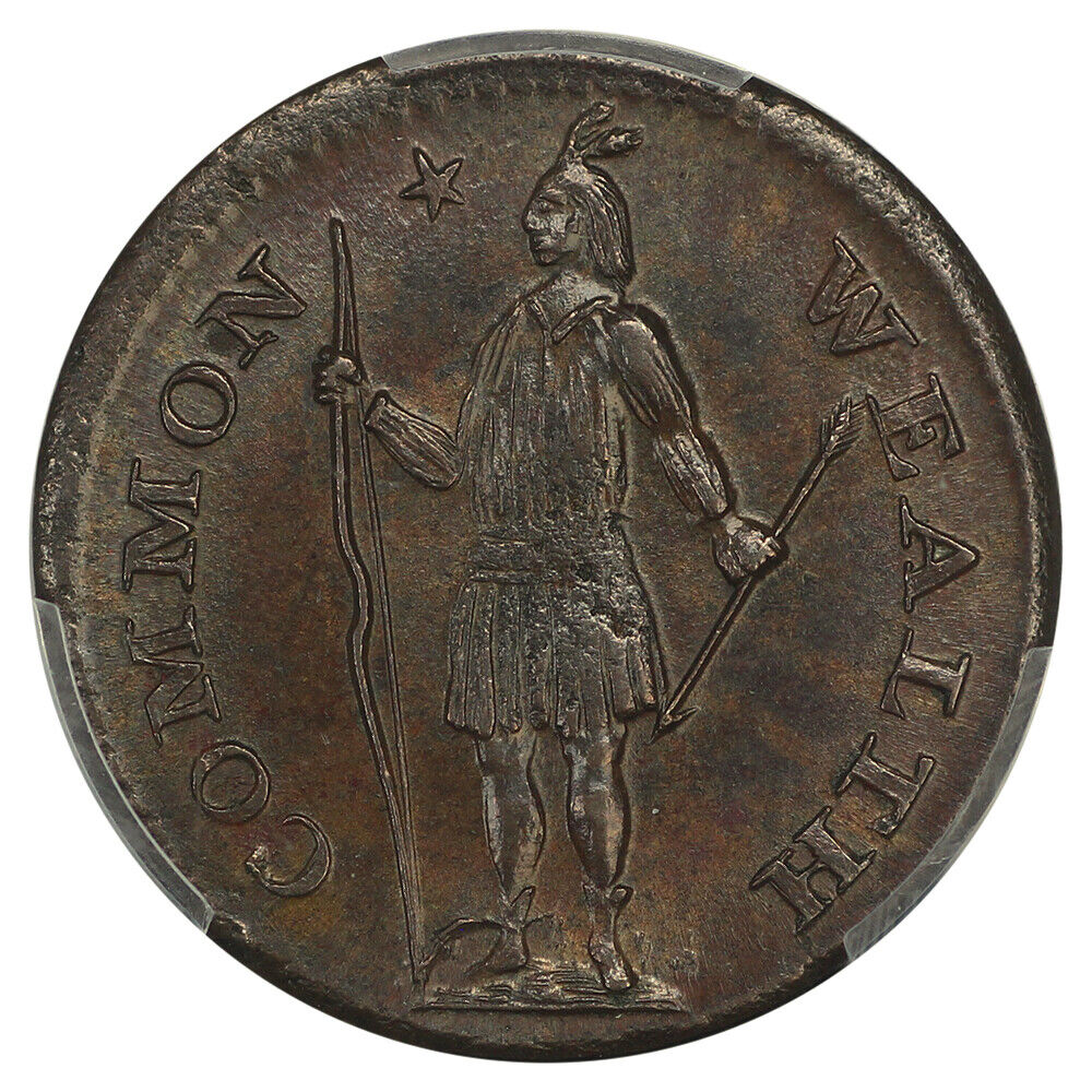 1787 1/2C Massachusetts PCGS MS65+BN - Colonials