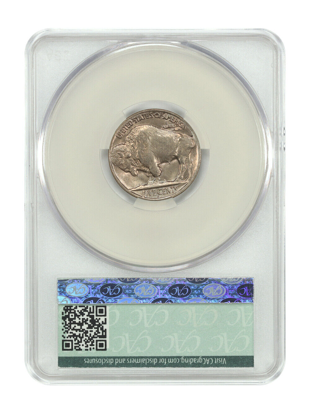 1936-D 5C CACG MS66 - Buffalo Nickel