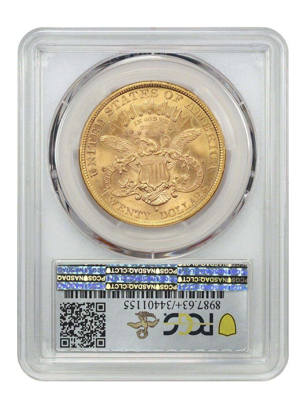 1878-S $20 PCGS MS63+ ex: D.L. Hansen