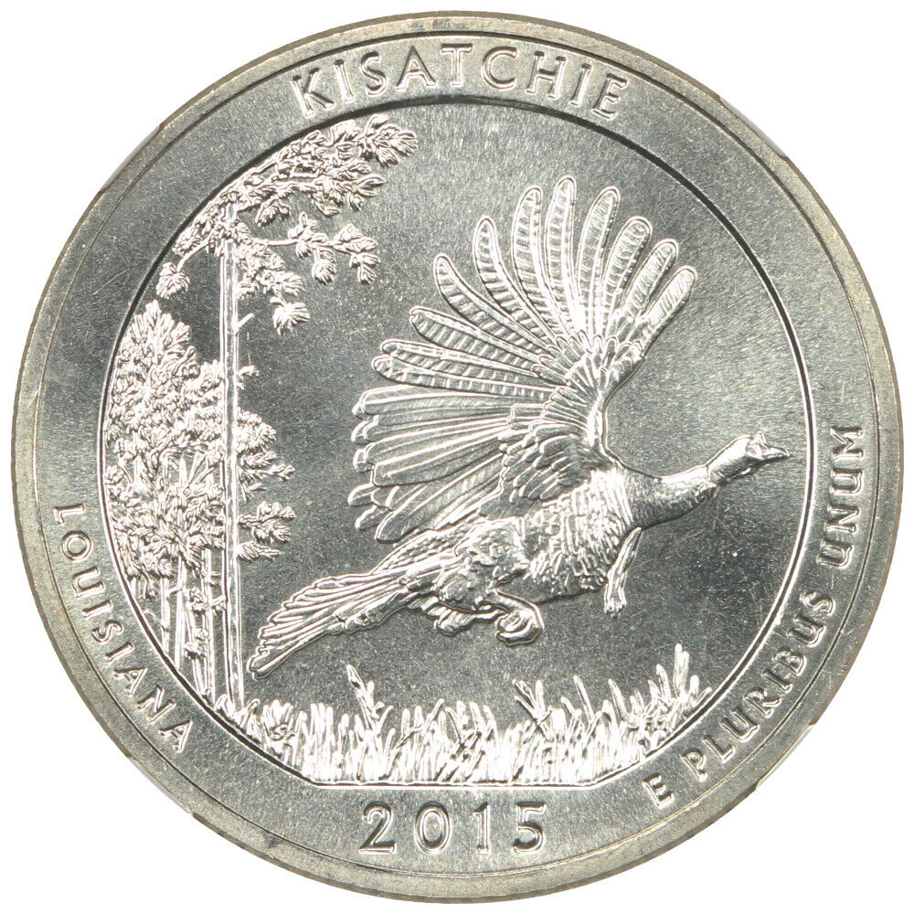 2015-S 25C Kisatchie NP NGC MS68 - Type 1 - Clad