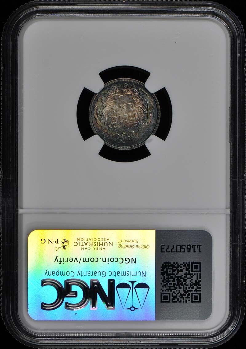 1895 Barber Dime 10C NGC MS66