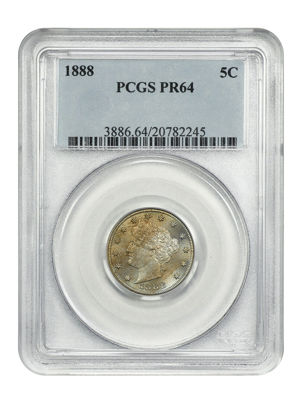 1888 5C PCGS PR64