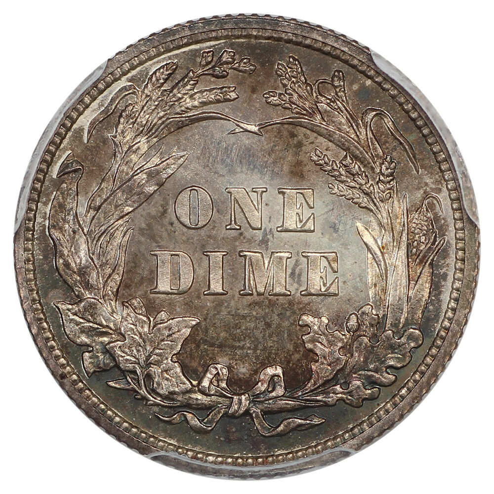 1909 10C PCGS/CAC PR66+ ex: D.L. Hansen - Barber Dime