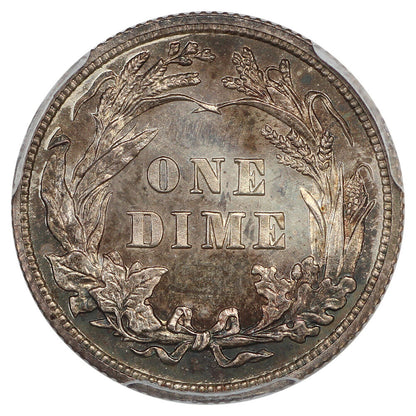 1909 10C PCGS/CAC PR66+ ex: D.L. Hansen - Barber Dime