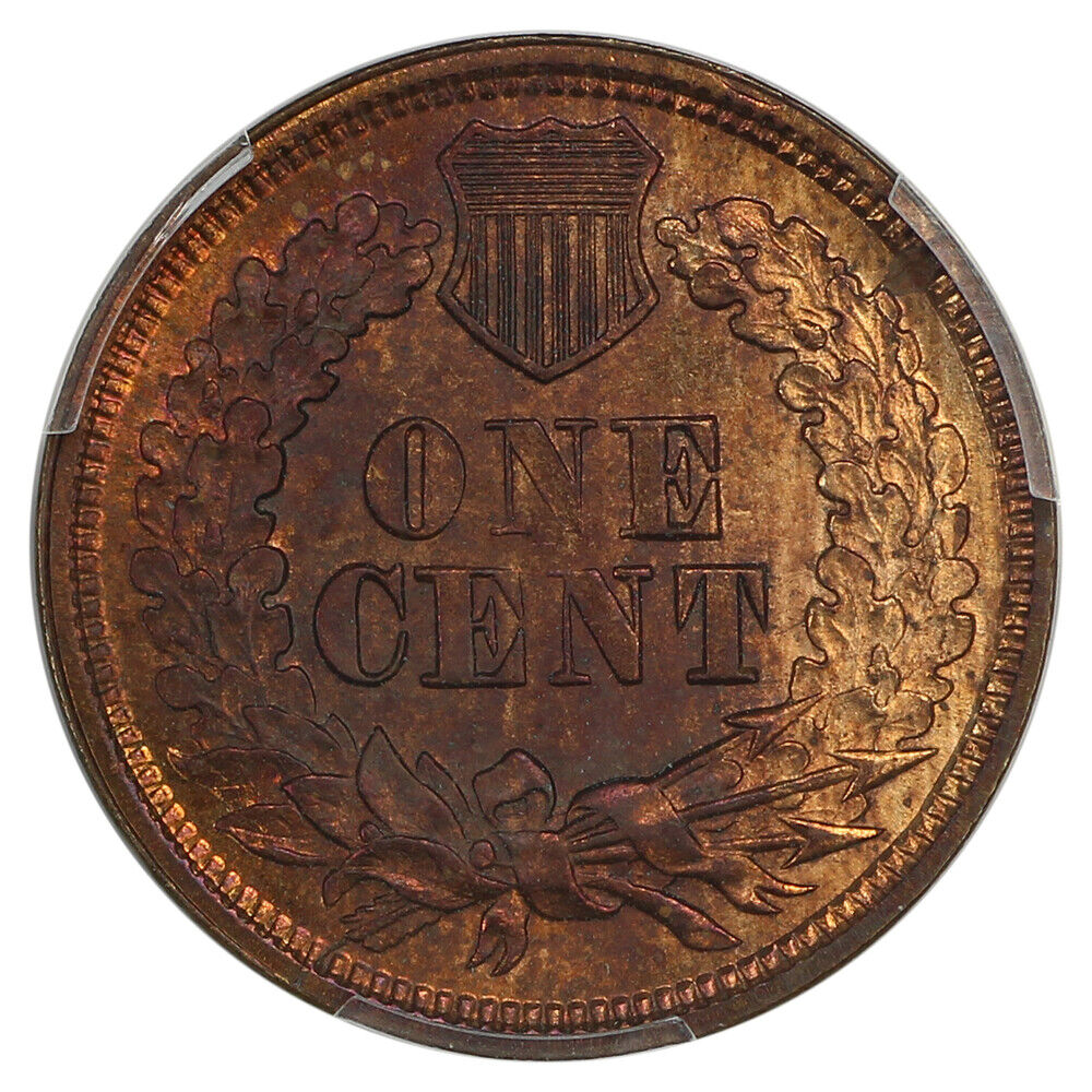 1867/67 1C PCGS MS63RB