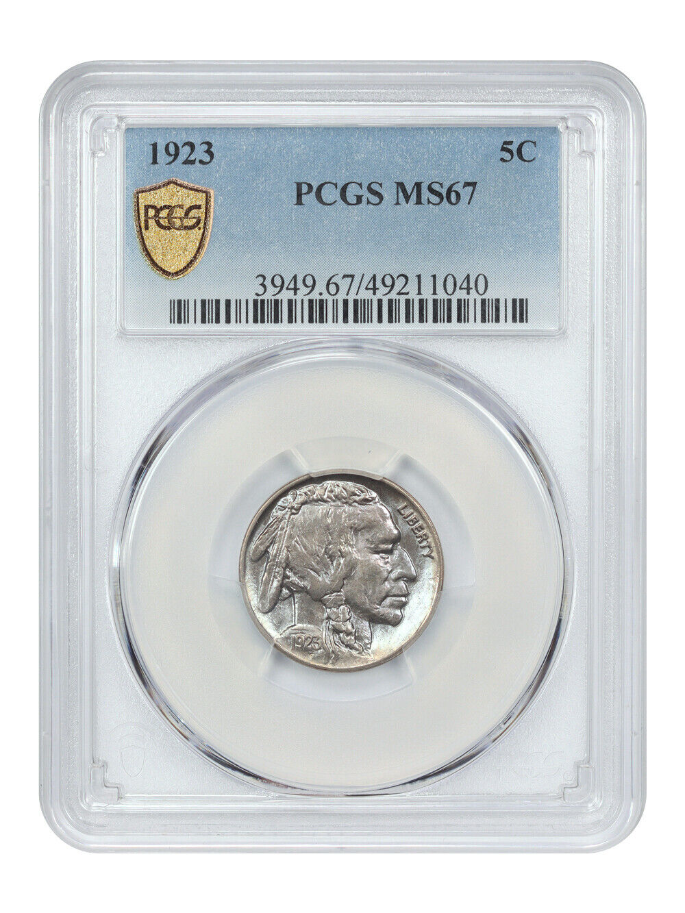 1923 5C PCGS MS67