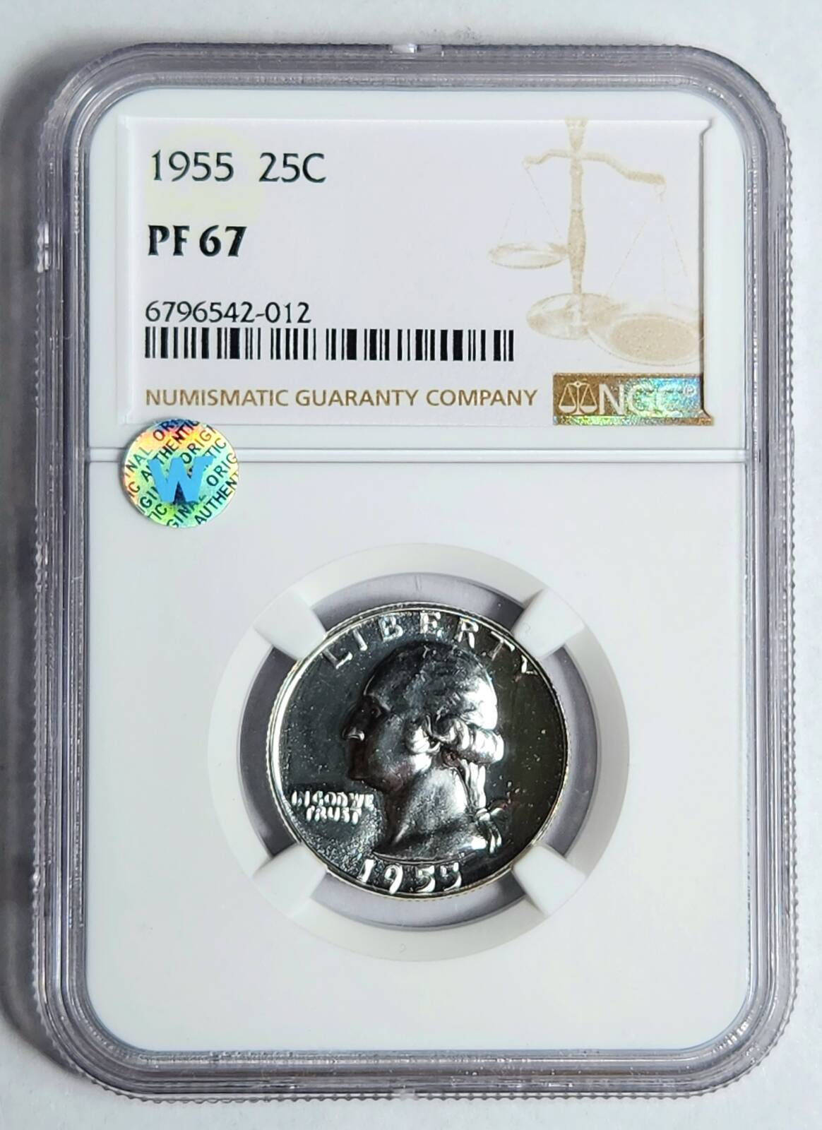 1955 P Washington Quarter NGC PF-67 Sight White