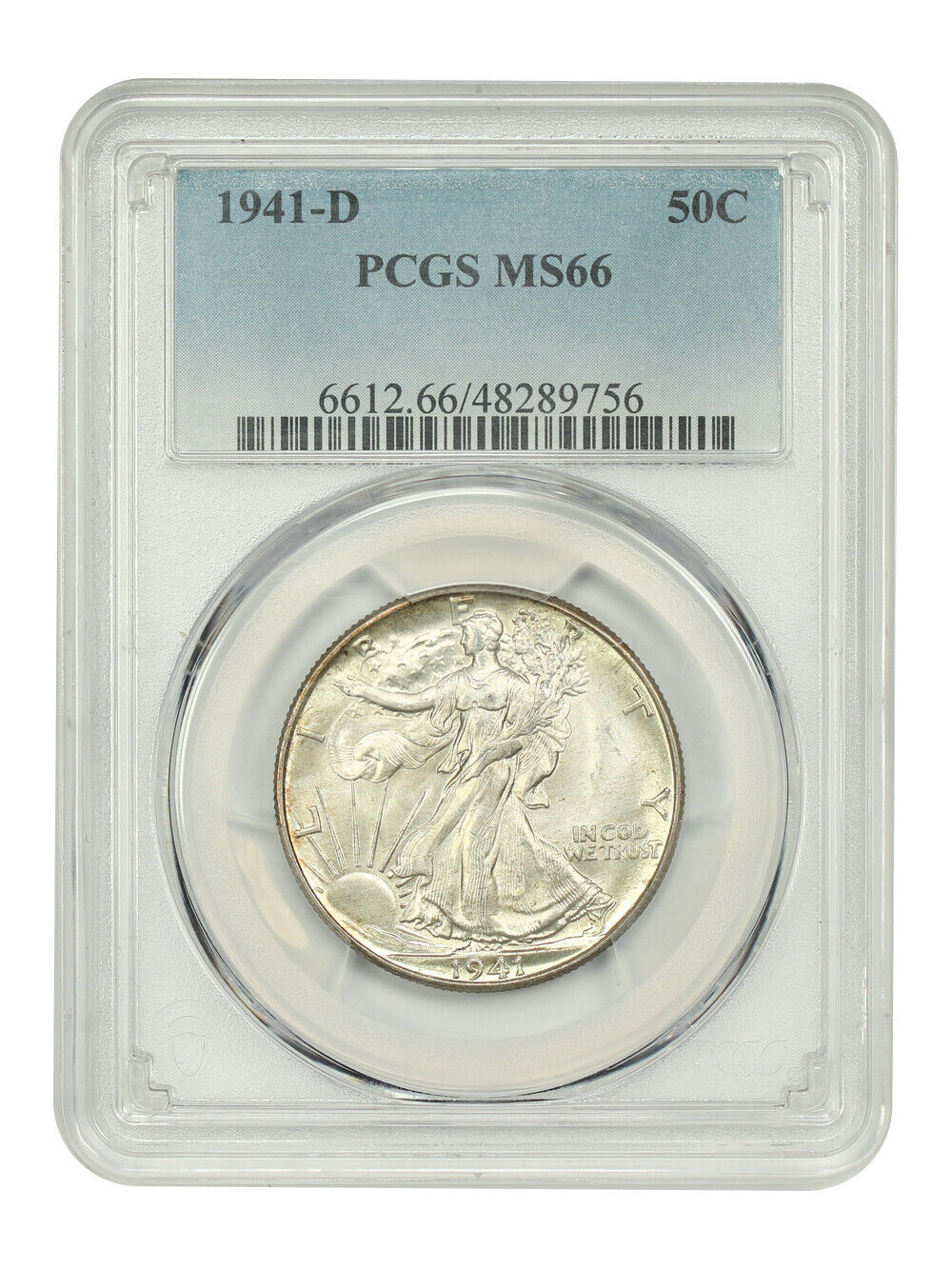 1941-D 50C PCGS MS66 - Walking Liberty Half Dollar