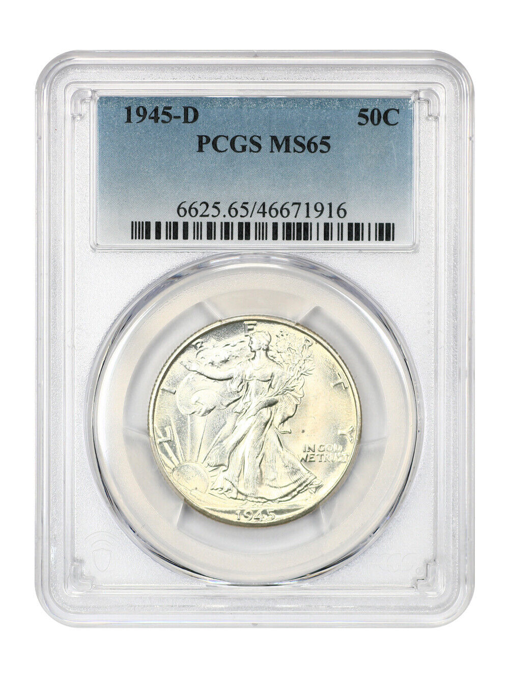 1945-D 50C PCGS MS65