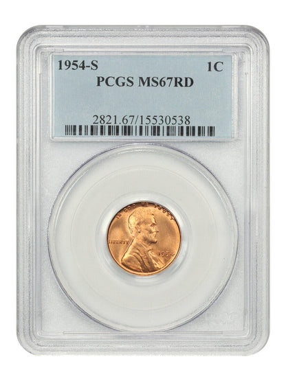 1954-S 1C PCGS MS67RD