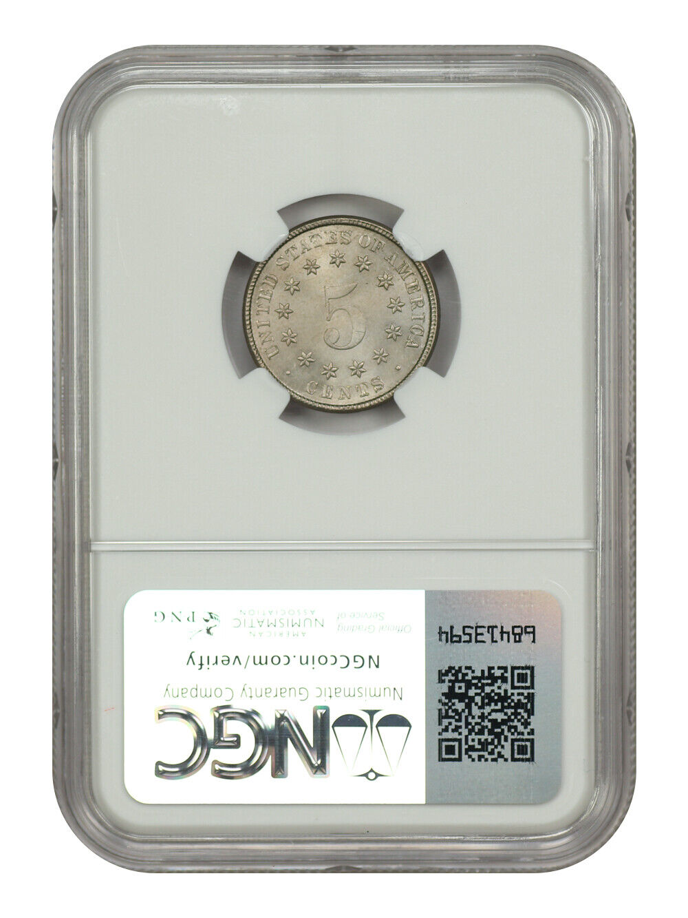 1883 5C Shield NGC MS65 - Shield Nickel - Great Type Coin