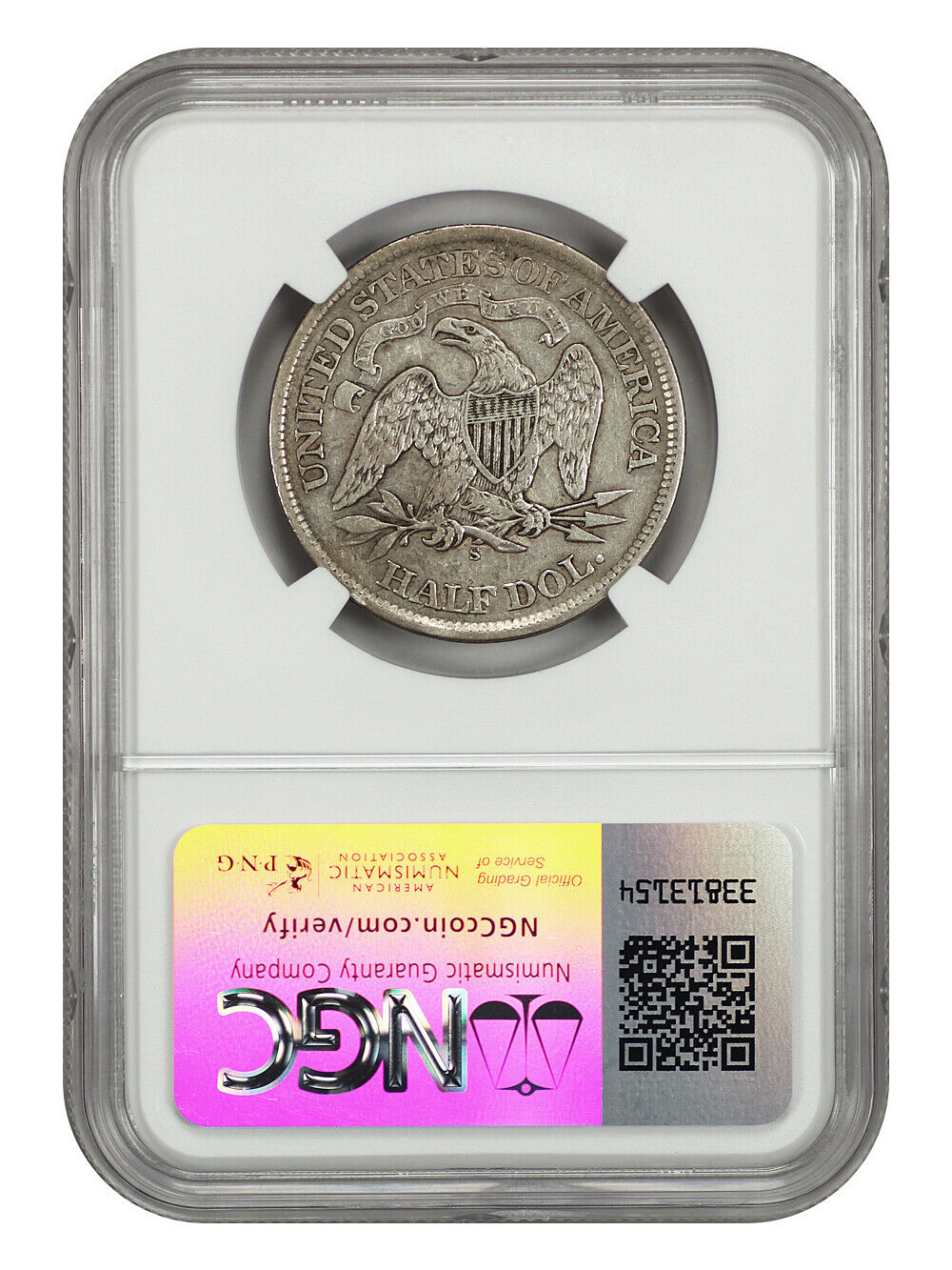 1867-S 50C NGC XF40 - Liberty Seated Half Dollar