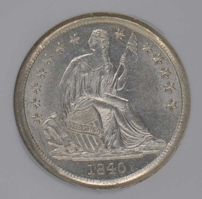 1840 Seated Liberty Dime No Drapery 10C NGC MS65 Richmond