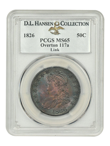 1826 50C PCGS MS65 (O-117a) ex: D.L. Hansen/Link