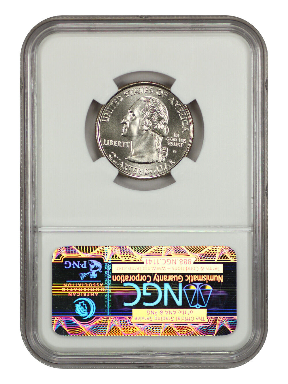 2006-D 25C South Dakota NGC SP69 (Satin Finish) - Washington 50 States Quarters