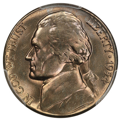 1954-S 5c PCGS MS67 ex: D.L. Hansen