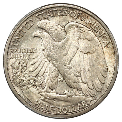 1916-D 50C PCGS MS64 - Walking Liberty Half Dollar - Scarce Early Walker in Gem