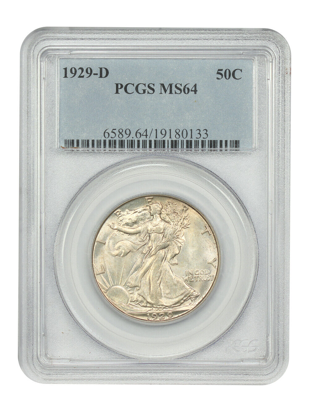 1929-D 50C PCGS MS64 - Walking Liberty Half Dollar