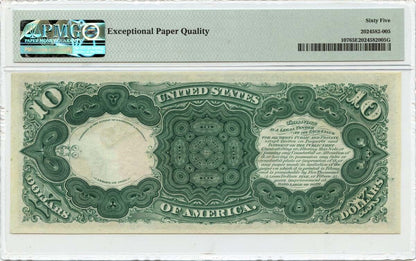 1880 $10 Legal Tender  Fr# 107 PMG  Gem 65 EPQ