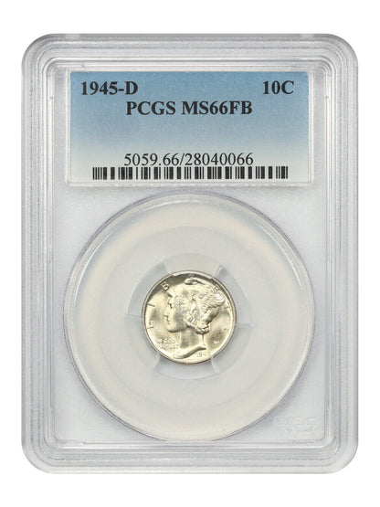 1945-D 10C PCGS MS66FB