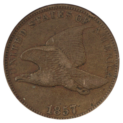 1857 1C Flying Eagle NGC XF45 - Flying Eagle Cent - Popular Type Coin