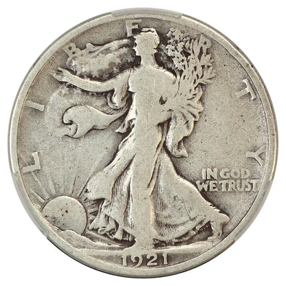 1921 50C CACG Good 06 - Walking Liberty Half Dollar - Key Date