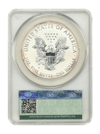 2012-S $1 Silver Eagle CACG PR69 (Reverse Proof) - Silver Eagles